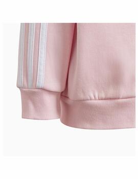 Chaqueta Adidas LK 3S FL FZ Hoodie Rosa/Blanco