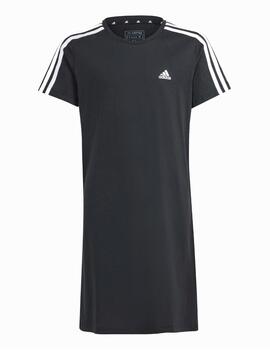 Vestido Adidas G 3S Negro/Blanco