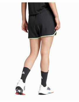 Short Adidas W Run It 3' Negro/Verde