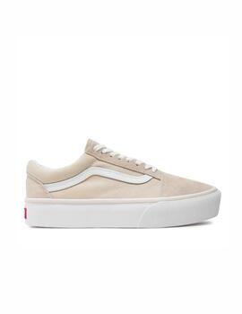 Zapatilla Vans WM Old Skool Platform Beige