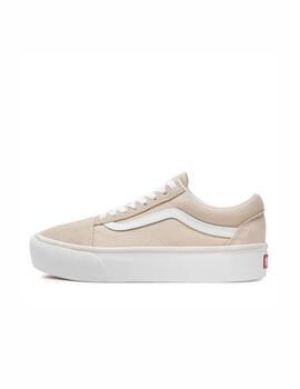 Zapatilla Vans WM Old Skool Platform Beige