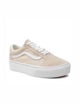 Zapatilla Vans WM Old Skool Platform Beige