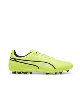 Bota Puma M King Match MG Lima/Negro