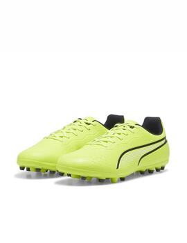 Bota Puma M King Match MG Lima/Negro