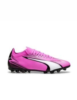 Bota Puma M Ultra Match MG Rosa/Blanco