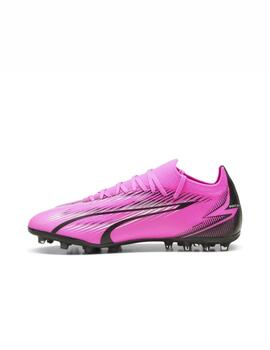 Bota Puma M Ultra Match MG Rosa/Blanco