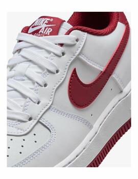 Zapatilla Nike GS Air Force 1 Blanco/Burdeos