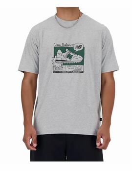 Camiseta New Balance M Sport Essentials AD Gris
