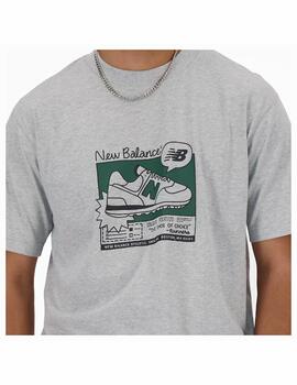 Camiseta New Balance M Sport Essentials AD Gris