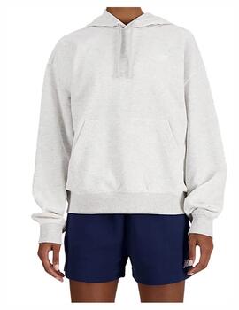Sudadera NB W Sport Ess French Terry Hoodie Gris