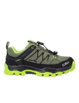 Zapatilla Trekking CMP Rigel Low WP K Kaki/Acido