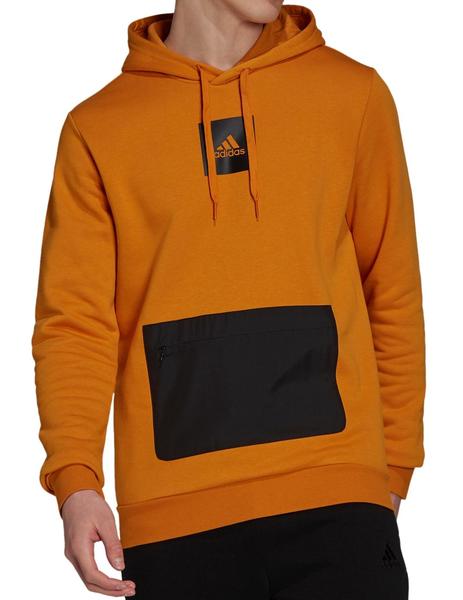 Sudadera Fleece Hombre Mostaza