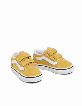 Zapatilla Vans TD Old Skool V Amarillo/Blanco