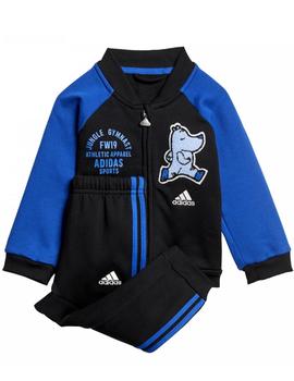 Chandal Adidas BBall Jog Bebé Negro