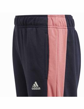 Chandal Adidas G Hooded Crop Rosa/Azul