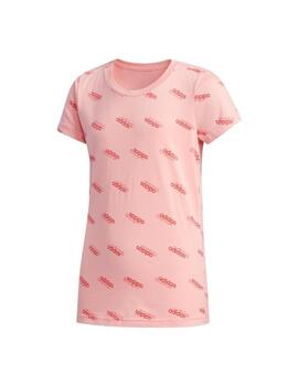 Camiseta Adidas FAV T Niña Rosa