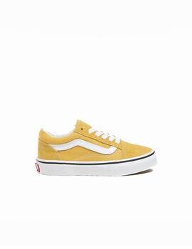 Zapatilla Vans UY Old Skool Kids Amarillo/Blanco