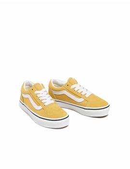 Zapatilla Vans UY Old Skool Kids Amarillo/Blanco