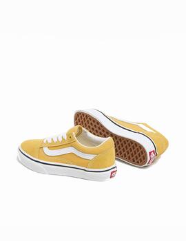 Zapatilla Vans UY Old Skool Kids Amarillo/Blanco