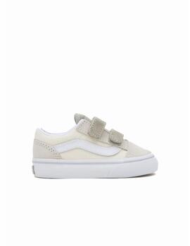Zapatilla Vans TD Old Skool V Beige/Blanco
