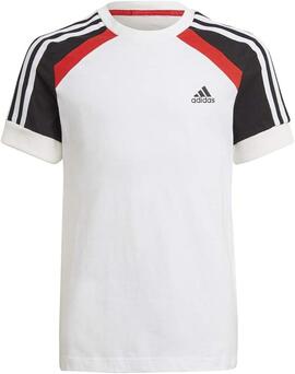 Camiseta Adidas Bold Niño Blanca