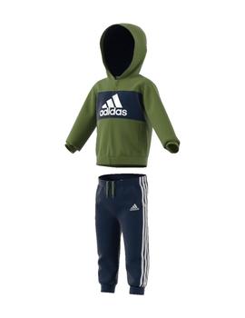 Chandal Adidas Logo Bebé Verde/Marino