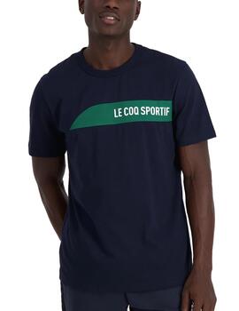 Camiseta Lecoq Saison 2 SS Nº1 Marino/Verde