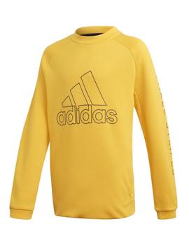 Sudadera Adidas TR Crew Niño Amarillo