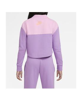 Sudadera Nike G NSW Crop Lila