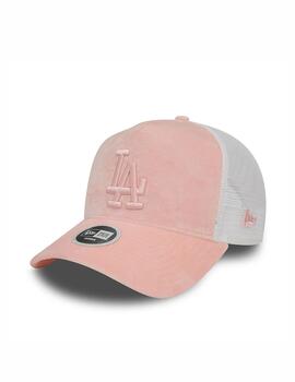 Gorra NE Velour Trucker W Rosa/Blanco