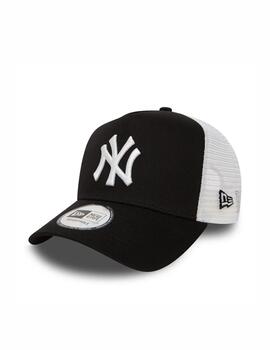 Gorra NENY Yankees Trucker Negra/Blanco