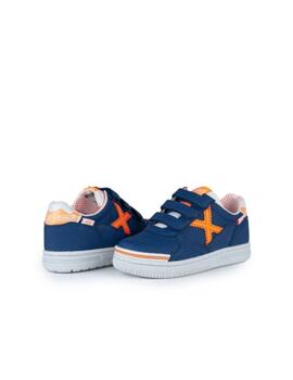 Zapatilla Munich G3 VCO Profit 408 Azul/Naranja