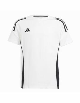 Camiseta Adidas K Tiro24 Blanca/Negra