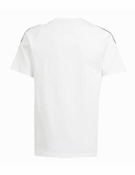 Camiseta Adidas K Tiro24 Blanca/Negra