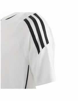 Camiseta Adidas K Tiro24 Blanca/Negra