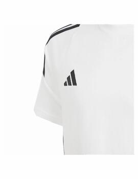 Camiseta Adidas K Tiro24 Blanca/Negra