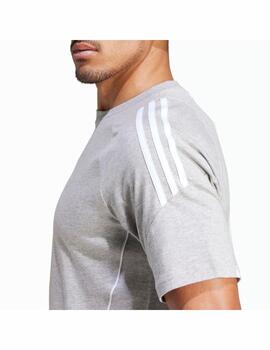 Camiseta Adidas M Tiro24 Gris/Blanco