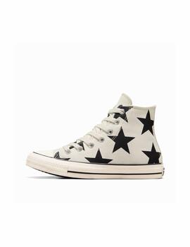 Zapatilla Converse All Star Alta Lona Stars Blanco