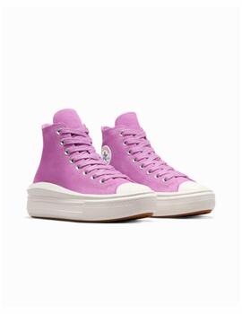 Zapatilla Converse Move Alta Serraje GS Violeta