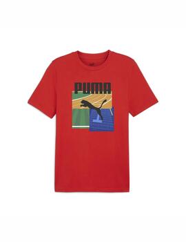 Camiseta Puma M Graphics Summer Rojo/Multi