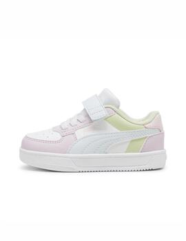 Zapatilla Puma Caven 2.0 Block AC  Inf Blanco/Rosa