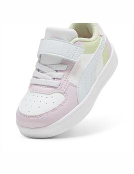 Zapatilla Puma Caven 2.0 Block AC  Inf Blanco/Rosa