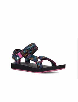 Sandalia Teva K Original Universal BSBCK Negro/Ros