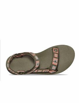 Sandalia Teva W Midform Universal RRSQ Verde/Coral