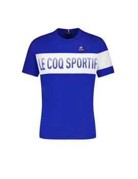 Camiseta Lecoq M Bat SS Nº2 Royal/Blanco para hombre