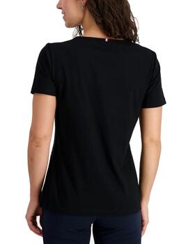 Camiseta Lecoq W Noel SP SS Nº1 Negro para mujer