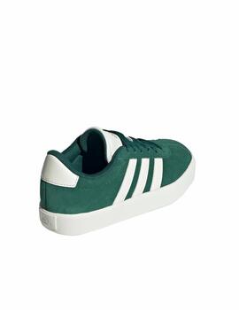 Zapatilla Adidas K VL Court 3.0 Verde/Blanco