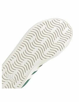 Zapatilla Adidas K VL Court 3.0 Verde/Blanco