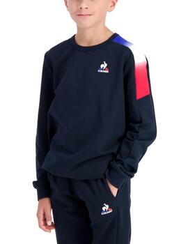 Sudadera Lecoq Y Tri Crew Sweat Nº1 Marino para niño