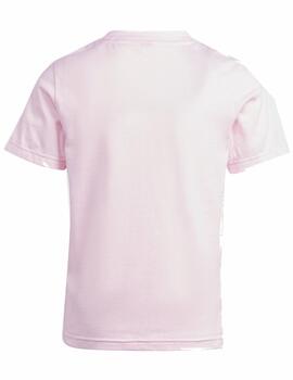 Camiseta Adidas LK BL CO Rosa/Blanco